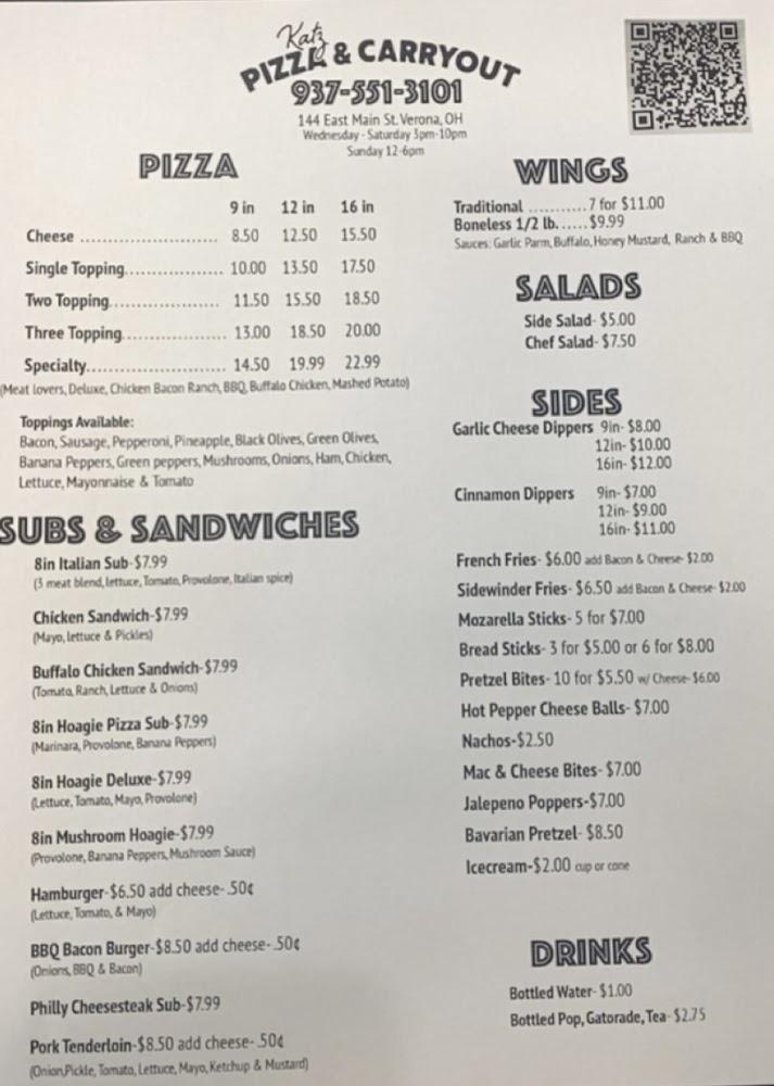 Katz pizza and carryout LLC Glasses